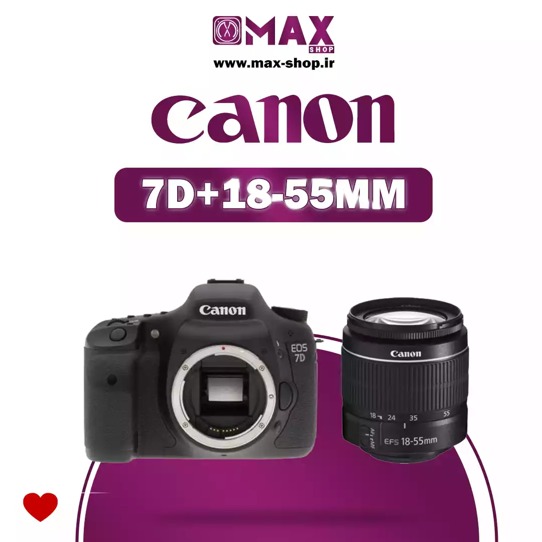 دوربین حرفه ای کانن  | Canon 7D+18-55mm دست دو